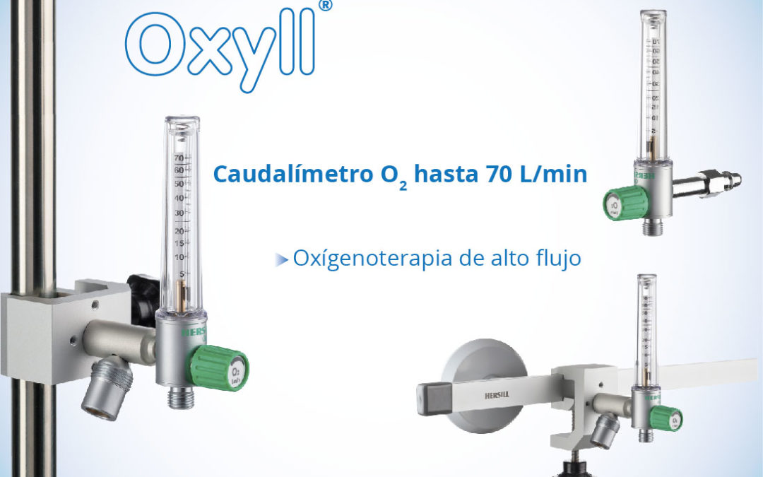 NUEVO Caudalímetro Oxígeno OXYLL 70 L/min – Oxigenoterapia de alto flujo