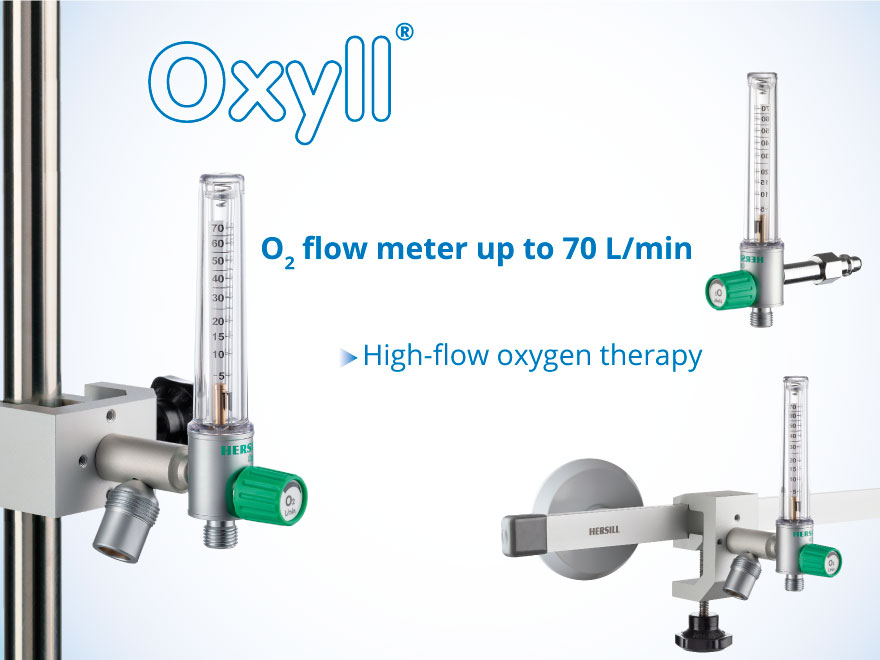 NEW OXYLL Oxygen Flowmeter OXYLL 70 L/min – High Flow Oxygen Therapy