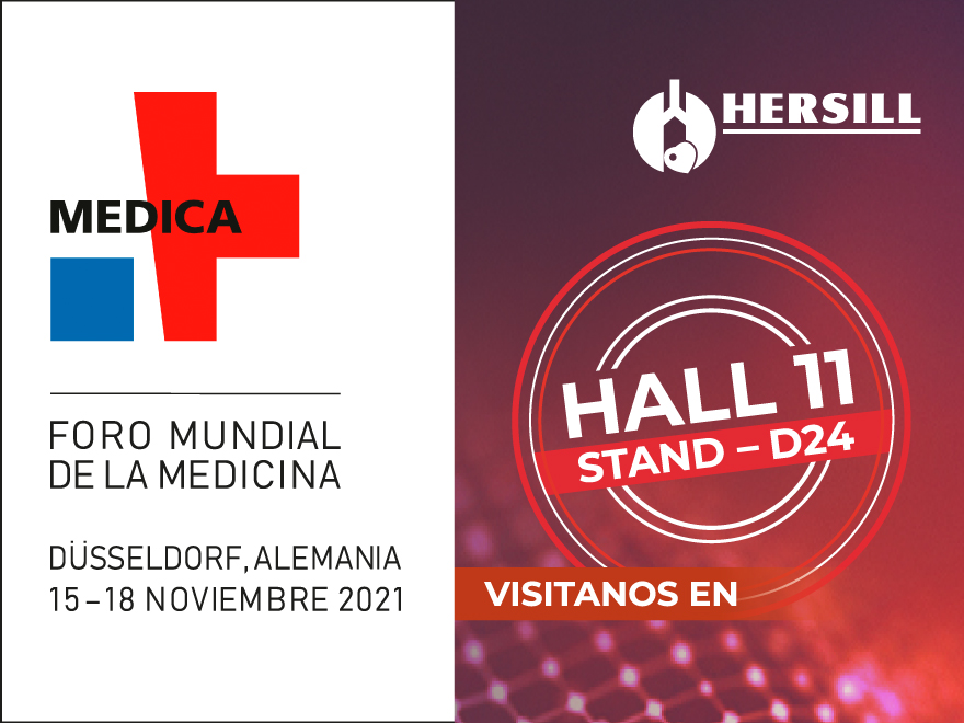 HERSILL PRESENTA SUS PRODUCTOS EN MEDICA 2021 – 15-18 NOVIEMBRE 2021 – DÜSSELDORF, ALEMANIA