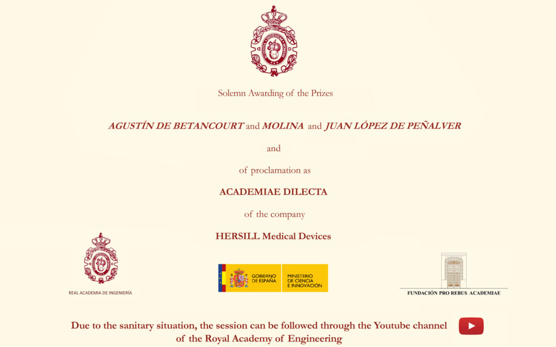 THE ROYAL ACADEMY OF ENGINEERING AWARDS HERSILL WITH “ACADEMIAE DILECTA” 2021 PRIZE