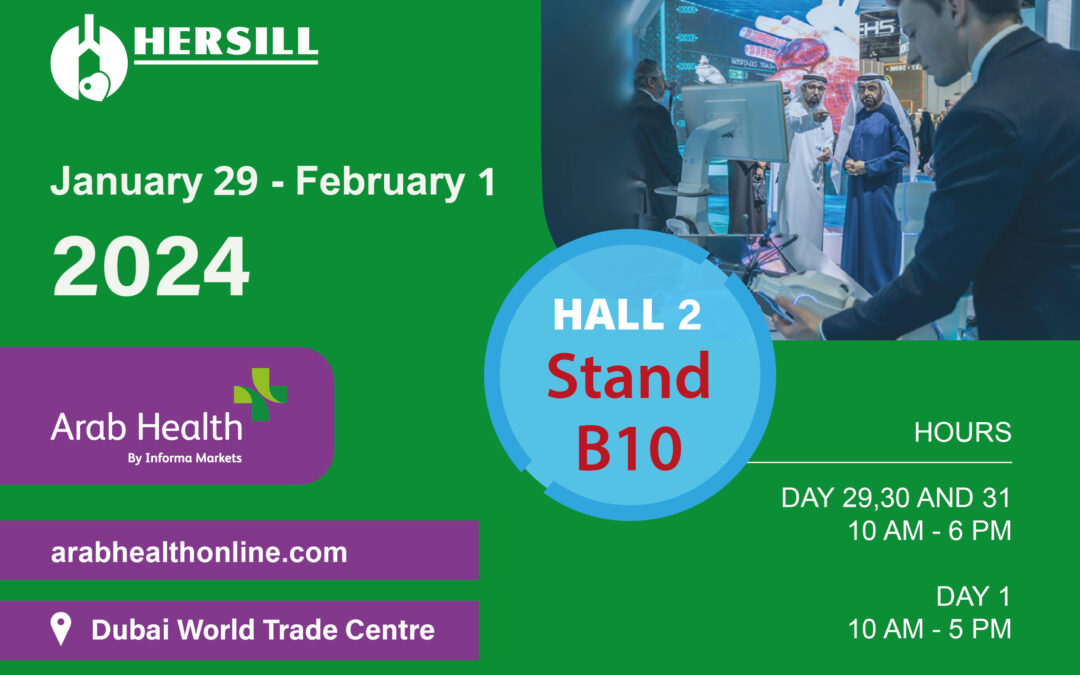 HERSILL AT ARAB HEALTH FOR ANOTHER YEAR | HALL 2 – STAND B10