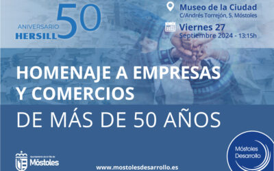 El Ayuntamiento de Móstoles da un reconocimiento a Hersill por sus 50 años de trayectoria