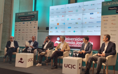 Oscar M. Jordán, en el V Simposio Observatorio de Sanidad de El Español