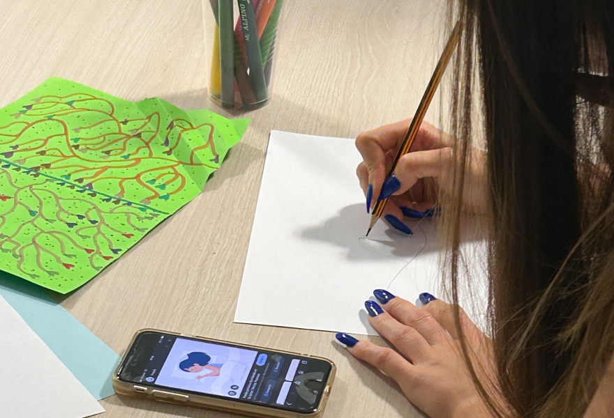 Imagine a space to find yourself: art as a means of humanisation